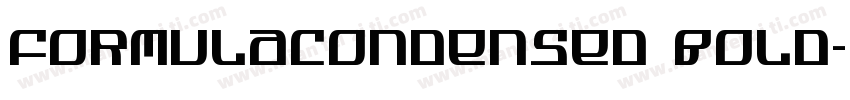FormulaCondensed Bold字体转换